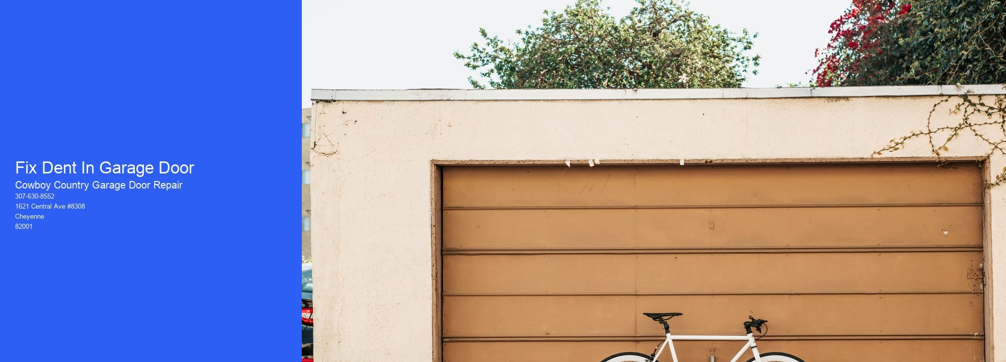Fix Dent In Garage Door